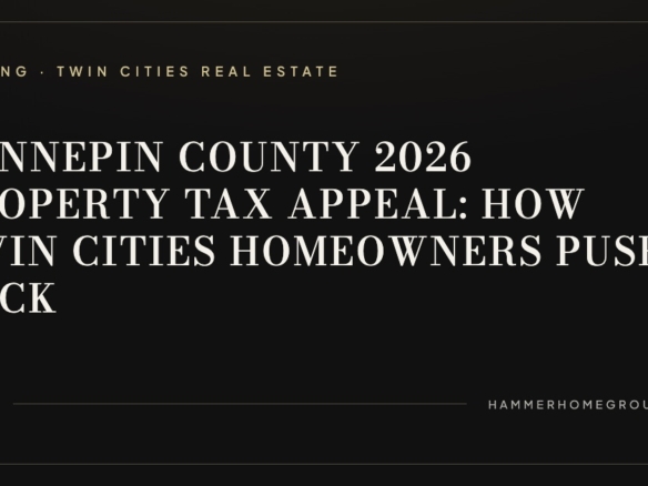 Exterior of a luxury Twin Cities home in Hennepin County, illustrating the kind of property impacted by 2026 assessment increases and eligible for tax appeal.