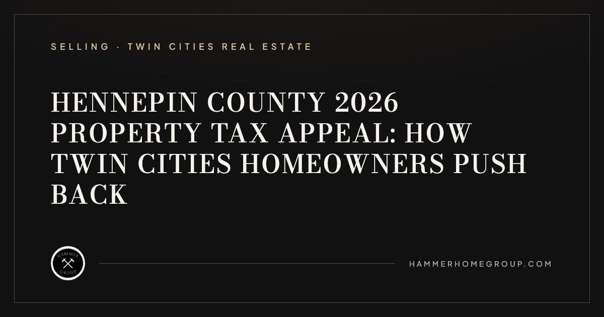 Exterior of a luxury Twin Cities home in Hennepin County, illustrating the kind of property impacted by 2026 assessment increases and eligible for tax appeal.