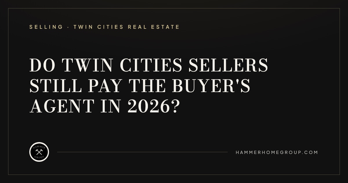 Exterior of a refined Twin Cities west metro luxury home at golden hour, illustrating the kind of property where 2026 buyer agent commission decisions affect seller net proceeds.