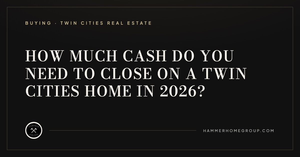 House keys and closing documents on a console table in a Twin Cities home, illustrating a buyer's cash to close.